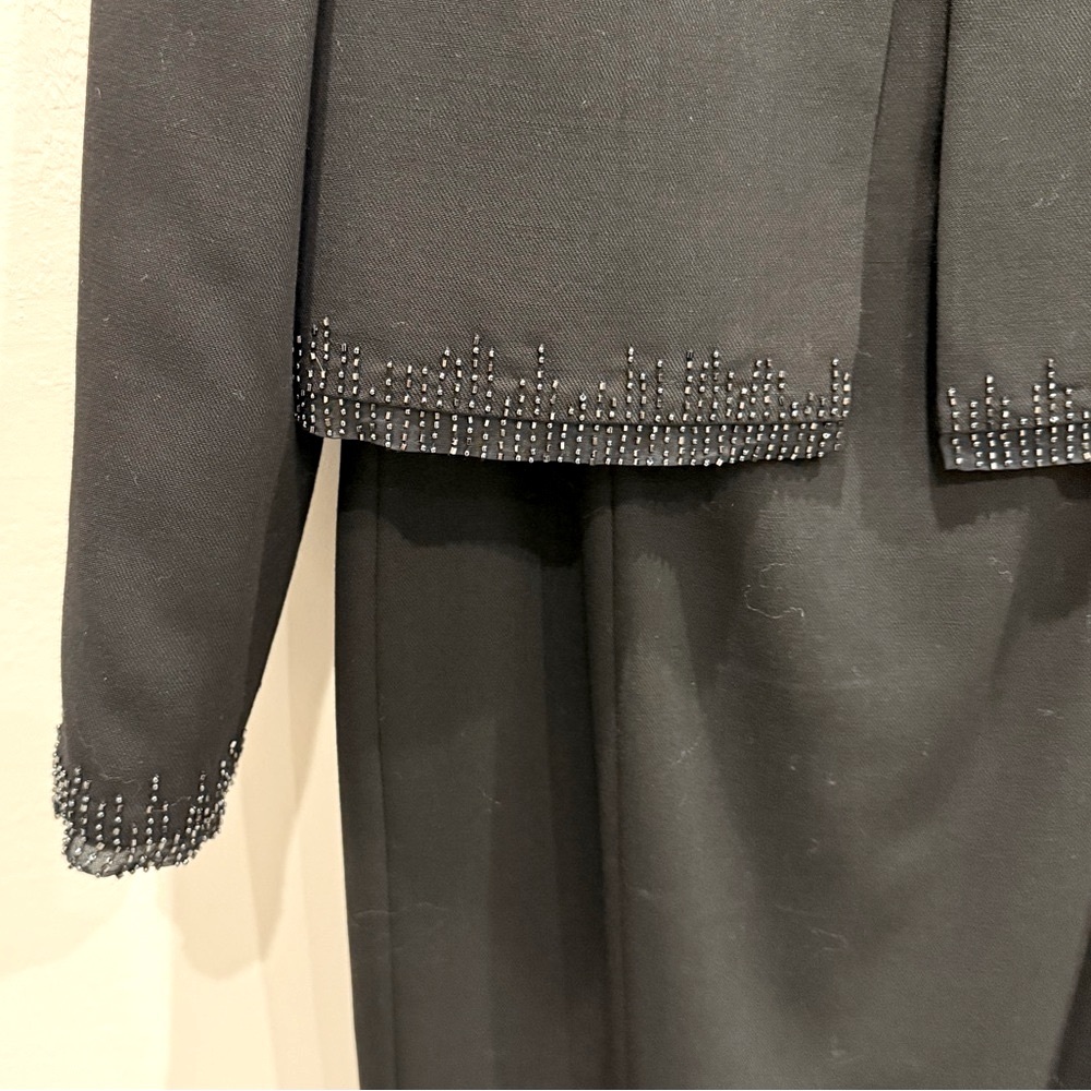 Ann Taylor Petites Black Dress and Jacket with Beaded Trim - Picture 10 of 14